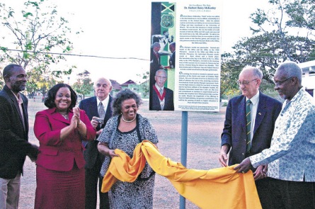 unveiling c bar plaque for herb mc